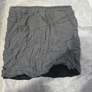 Stylish Black and White Checkered Skirt